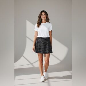 Athleta Black Galaxy Dot Mini Skirt Size XS